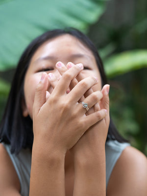 Topaz and Pink Sapphire Ring Set - Gardens of the Sun | Ethical Jewelry