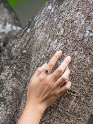 Purple Spinel Ring Set - Gardens of the Sun | Ethical Jewelry