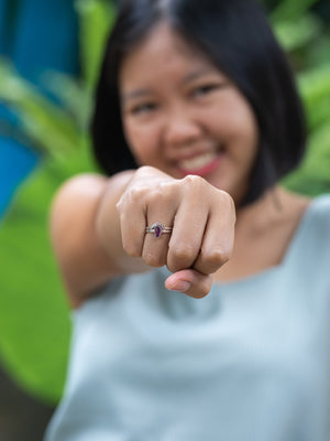 Pink Sapphire Ring Set - Gardens of the Sun | Ethical Jewelry