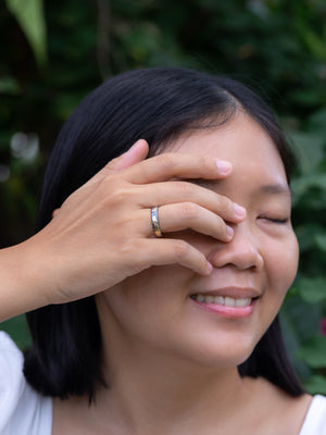 Black Gold Wedding Ring - Gardens of the Sun | Ethical Jewelry