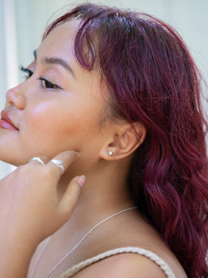 Moonstone Flower Earrings