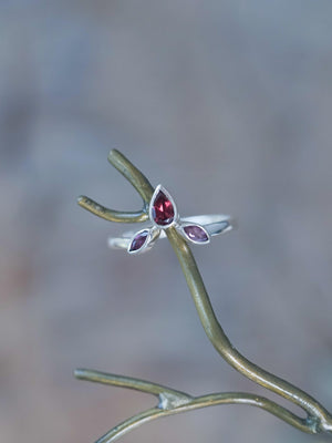 Garnet Crown Ring - Gardens of the Sun | Ethical Jewelry