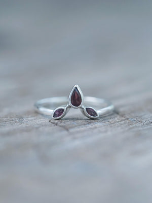 Garnet Crown Ring - Gardens of the Sun | Ethical Jewelry