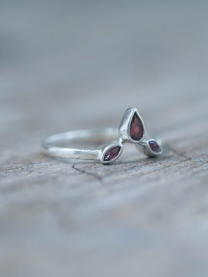 Garnet Crown Ring - Gardens of the Sun | Ethical Jewelry