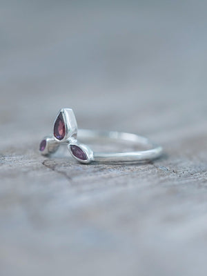 Garnet Crown Ring - Gardens of the Sun | Ethical Jewelry