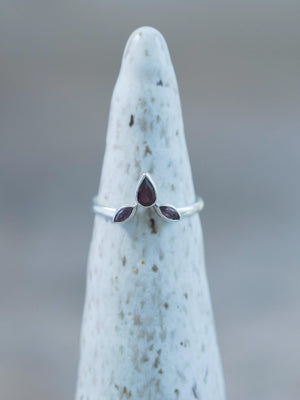Garnet Crown Ring - Gardens of the Sun | Ethical Jewelry