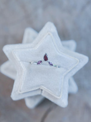 Garnet Crown Ring - Gardens of the Sun | Ethical Jewelry
