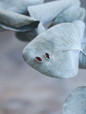 Garnet Earrings - Gardens of the Sun | Ethical Jewelry