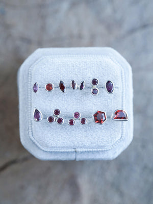 Garnet Earrings - Gardens of the Sun | Ethical Jewelry