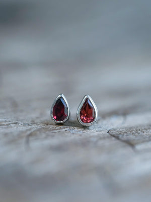 Garnet Earrings - Gardens of the Sun | Ethical Jewelry