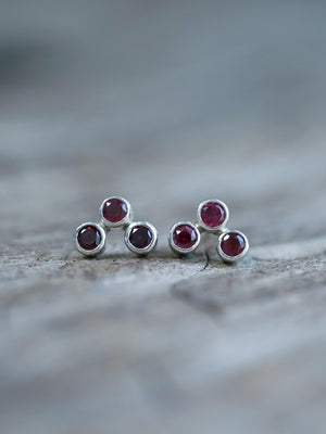 Garnet Earrings - Gardens of the Sun | Ethical Jewelry