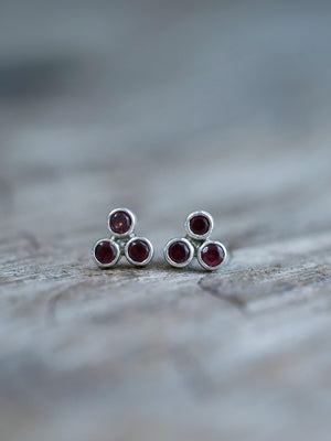 Garnet Earrings - Gardens of the Sun | Ethical Jewelry