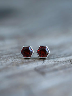 Garnet Earrings - Gardens of the Sun | Ethical Jewelry