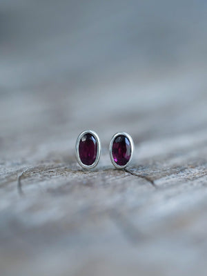 Garnet Earrings - Gardens of the Sun | Ethical Jewelry