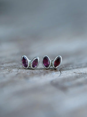 Garnet Earrings - Gardens of the Sun | Ethical Jewelry