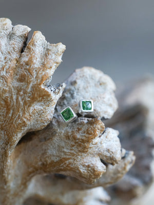 Green Garnet Earrings - Gardens of the Sun | Ethical Jewelry