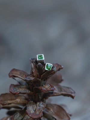 Green Garnet Earrings - Gardens of the Sun | Ethical Jewelry
