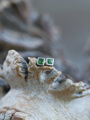 Green Garnet Earrings - Gardens of the Sun | Ethical Jewelry