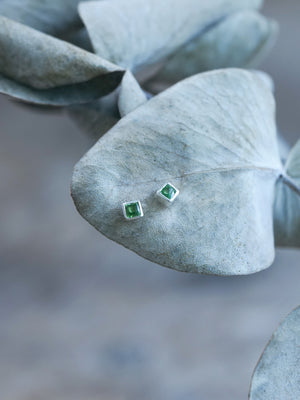 Green Garnet Earrings - Gardens of the Sun | Ethical Jewelry