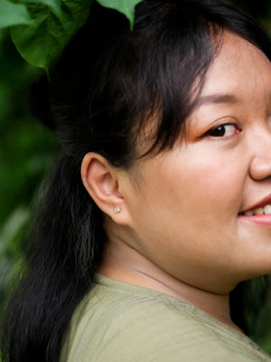 Green Garnet Earrings - Gardens of the Sun | Ethical Jewelry