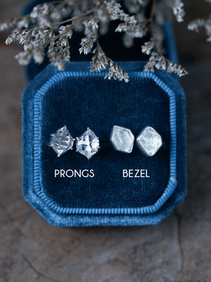 Herkimer Diamond Earrings in Silver