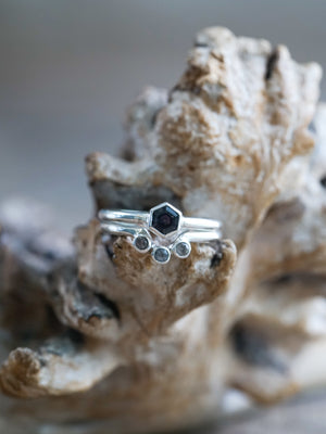 Hexagon Spinel Ring Set - Gardens of the Sun | Ethical Jewelry