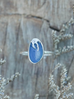 Honey Drop Doublet Opal Ring