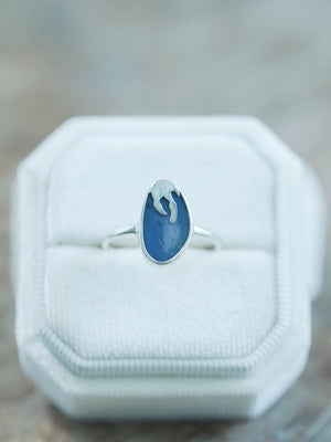 Honey Drop Opal Ring in Recycled Sterling Silver