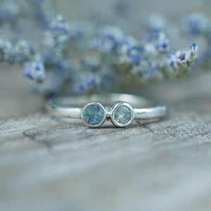 Kornerupine and Diamond Ring in silver