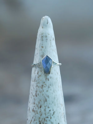 Labradorite Coffin Ring - Gardens of the Sun | Ethical Jewelry
