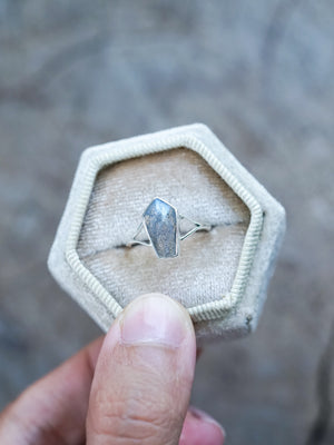 Labradorite Coffin Ring - Gardens of the Sun | Ethical Jewelry