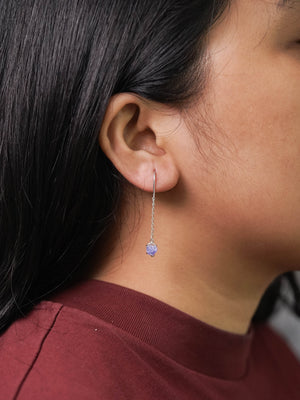 Labradorite and Jungle Sapphire Earrings