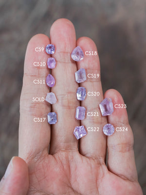 Custom Lavender Sapphire Ring in Gold