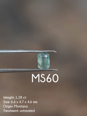 Custom Montana Sapphire Ring in Gold
