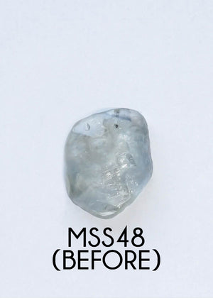 Custom Rose Cut Montana Sapphire Ring in Silver