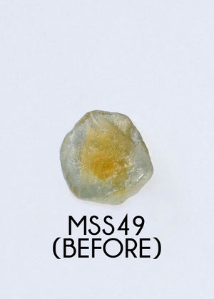 Custom Rose Cut Montana Sapphire Ring in Silver