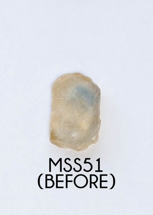 Custom Rose Cut Montana Sapphire Ring in Silver