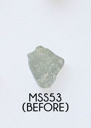 Custom Rose Cut Montana Sapphire Ring in Silver