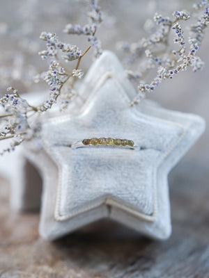 Mali Garnet Ring with Hidden Gems - Gardens of the Sun | Ethical Jewelry