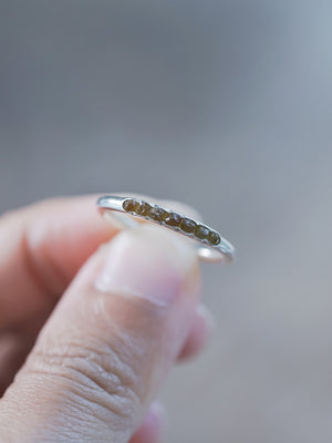 Mali Garnet Ring with Hidden Gems - Gardens of the Sun | Ethical Jewelry