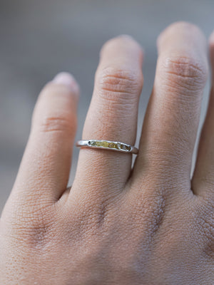 Mali Garnet Ring with Hidden Gems in recycled sterling silver for engagement ring