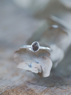Marble Diamond Slice Ring in Silver - Gardens of the Sun | Ethical Jewelry