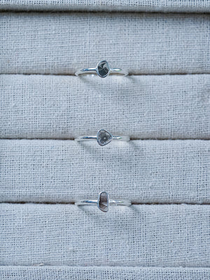 Marble Diamond Slice Ring in Silver - Gardens of the Sun | Ethical Jewelry