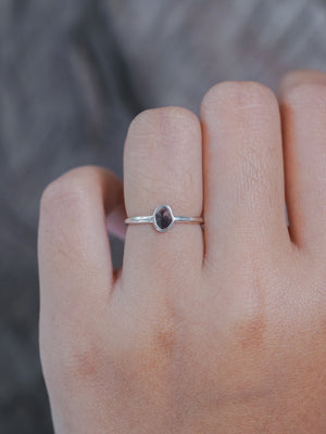 Marble Diamond Slice Ring in Silver - Gardens of the Sun | Ethical Jewelry