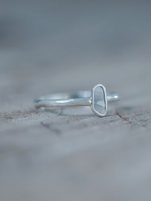Marble Diamond Slice Ring in Silver - Gardens of the Sun | Ethical Jewelry