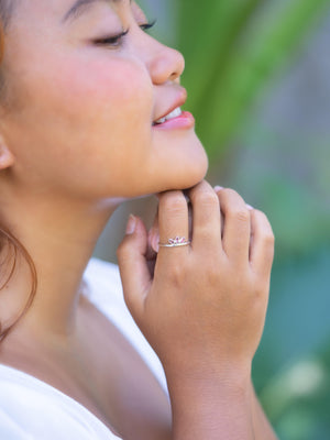 Marquise Garnet Crown Ring - Gardens of the Sun | Ethical Jewelry