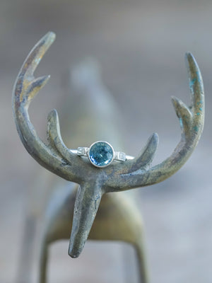 Mermaid Sapphire and Diamond Ring - Gardens of the Sun | Ethical Jewelry