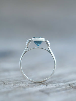 Mermaid Sapphire and Diamond Ring - Gardens of the Sun | Ethical Jewelry