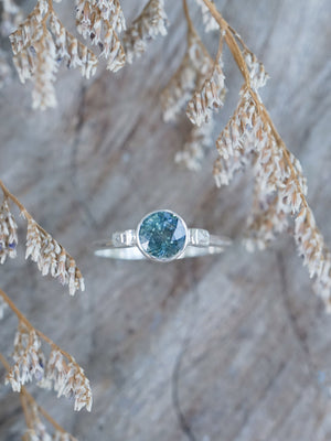 Mermaid Sapphire and Diamond Ring - Gardens of the Sun | Ethical Jewelry