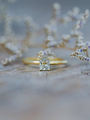 Mint Green Montana Sapphire Ring in Gold - Size 6 - Gardens of the Sun | Ethical Jewelry